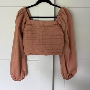 Abercrombie cropped long sleeved shirt
